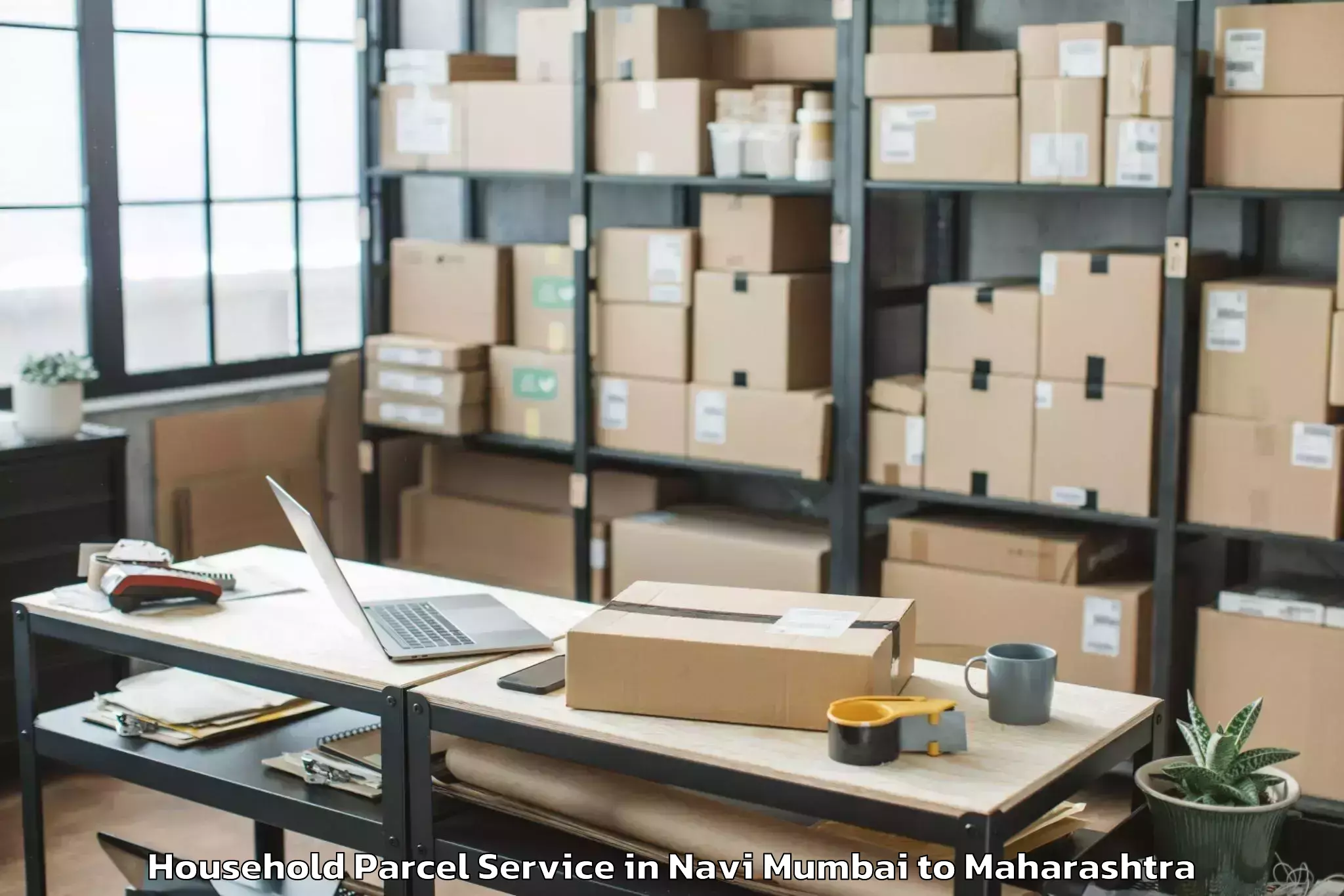 Top Navi Mumbai to Morshi Household Parcel Available